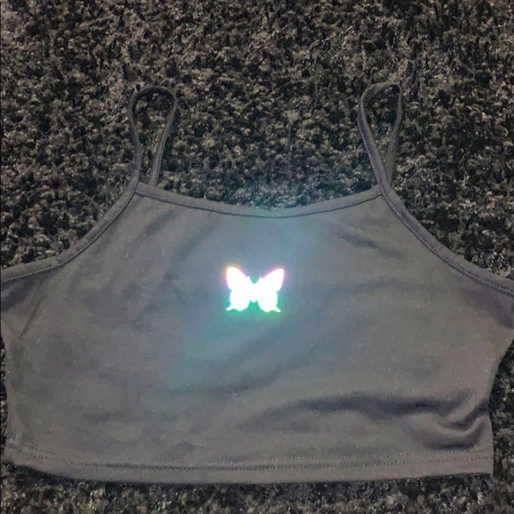 butterfly crop top